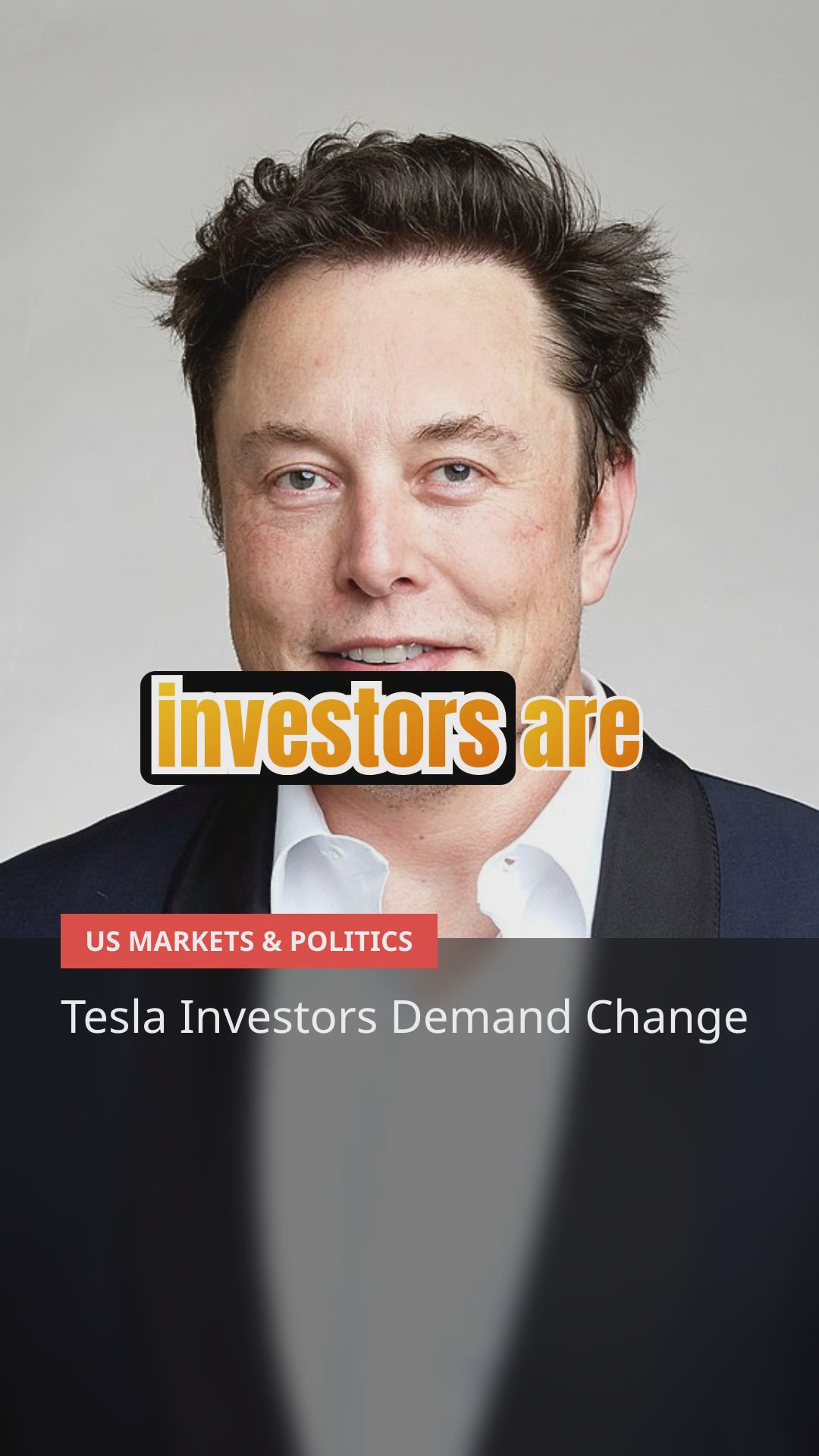 Elon Musk Faces Investor Backlash as Tesla Stock Plummets