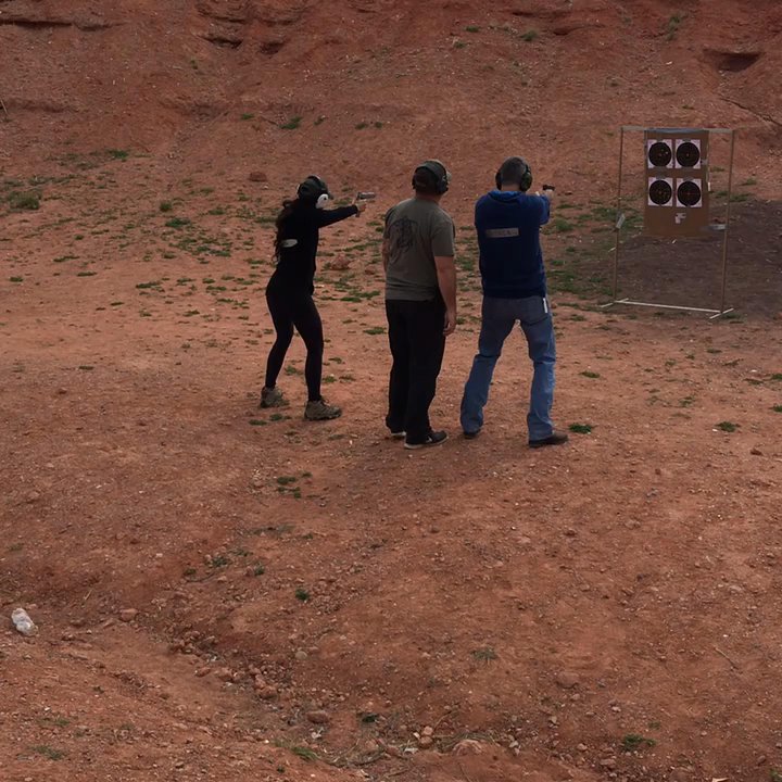Grey Wolf Tactical Solutions - Shadrach instructing a first time shooter. - Firearm Training Near Me
