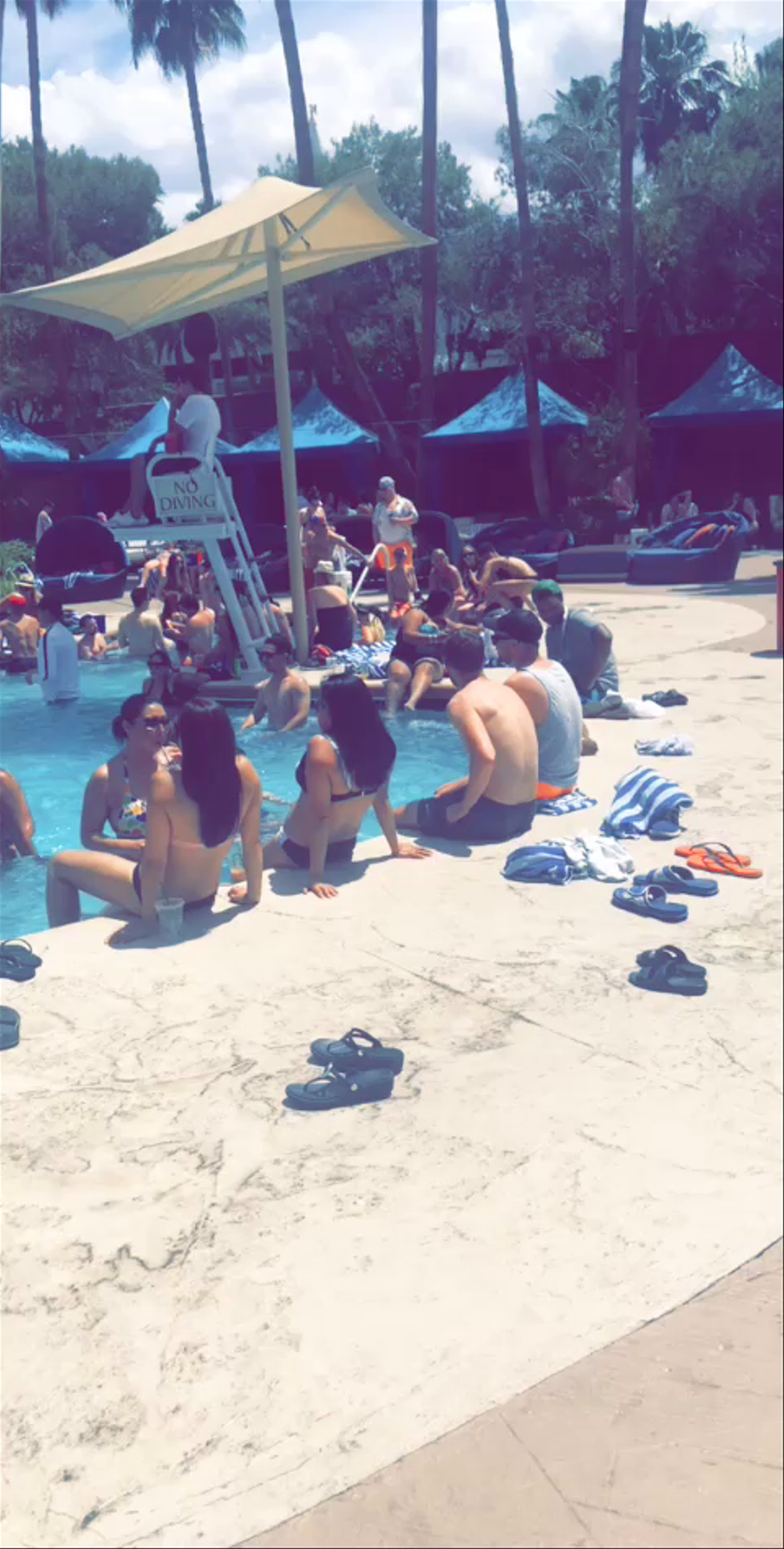 Vibrant Pool Party Vibes at Treasure Island, Las Vegas