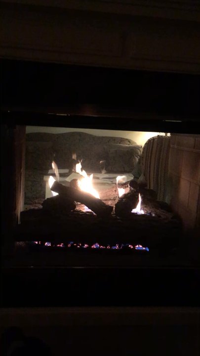 Eagle Harbor Inn - Fire in the White Birch House Suite at Eagle Harbor Inn - Hotels Near Me - Ephraim, Wisconsin