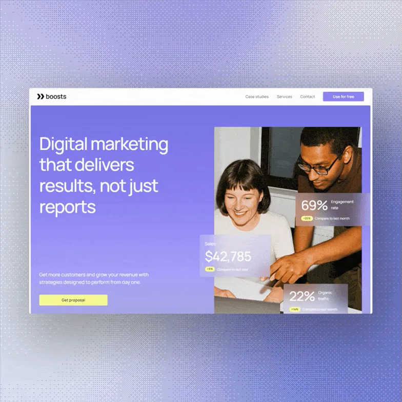 9 templates. 9 different businesses.  Portfolio, construction company, interior studio, and more. Pick the one closest to yours.  Build on it this weekend, and your site is live. Customers can find you online, day and night.  Launch faster with a template.