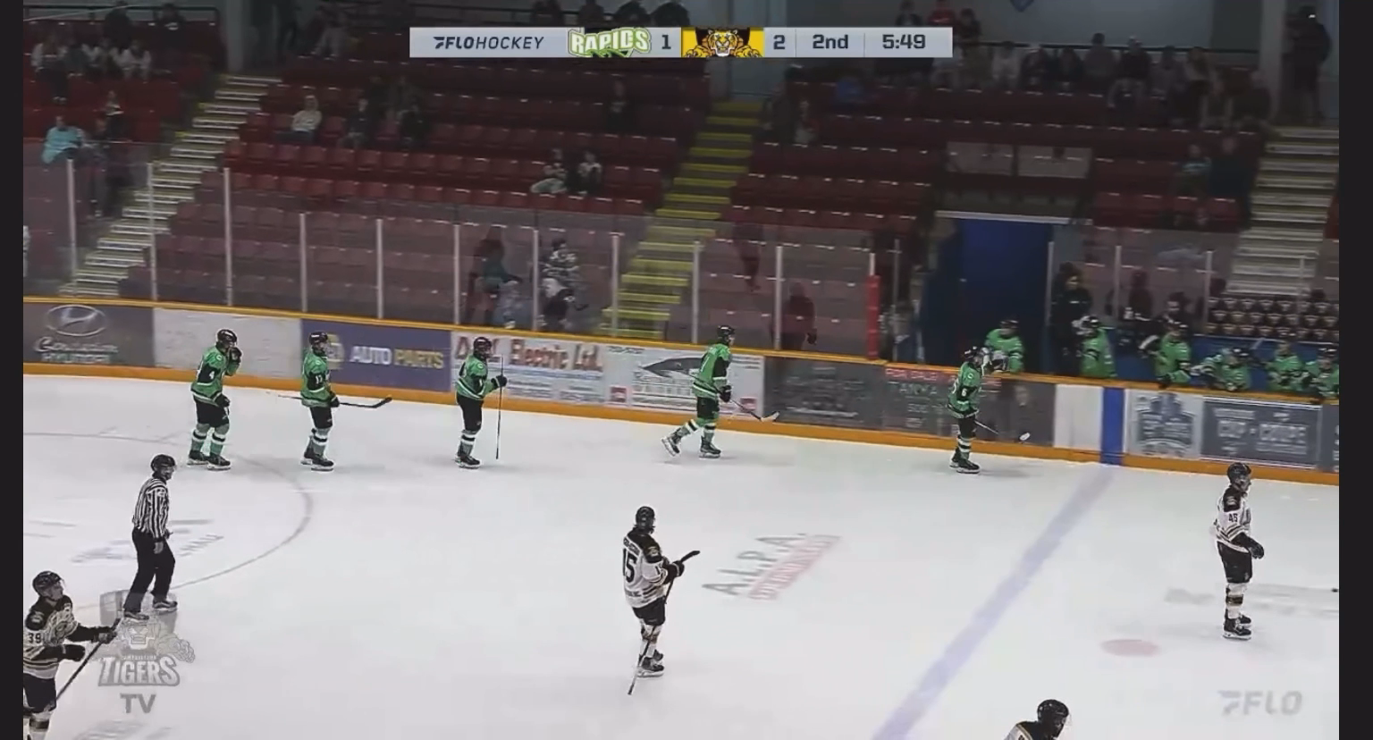 Declan Kennedy's Nice Finish for Grand Falls Rapids - 2nd MHL Goal