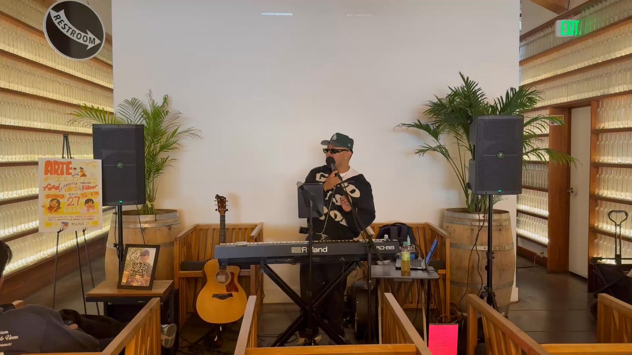 MAKE - Filipino singer at the Filipino Arts event at Make. - Breweries Near Me - Anaheim, California