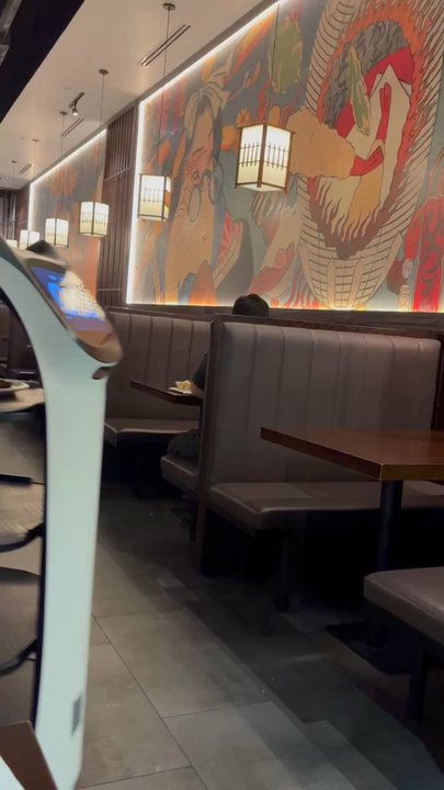 Sushi Haya - Robot who served us. Very cool! - Sushi Bars Near Me - Cypress, Texas
