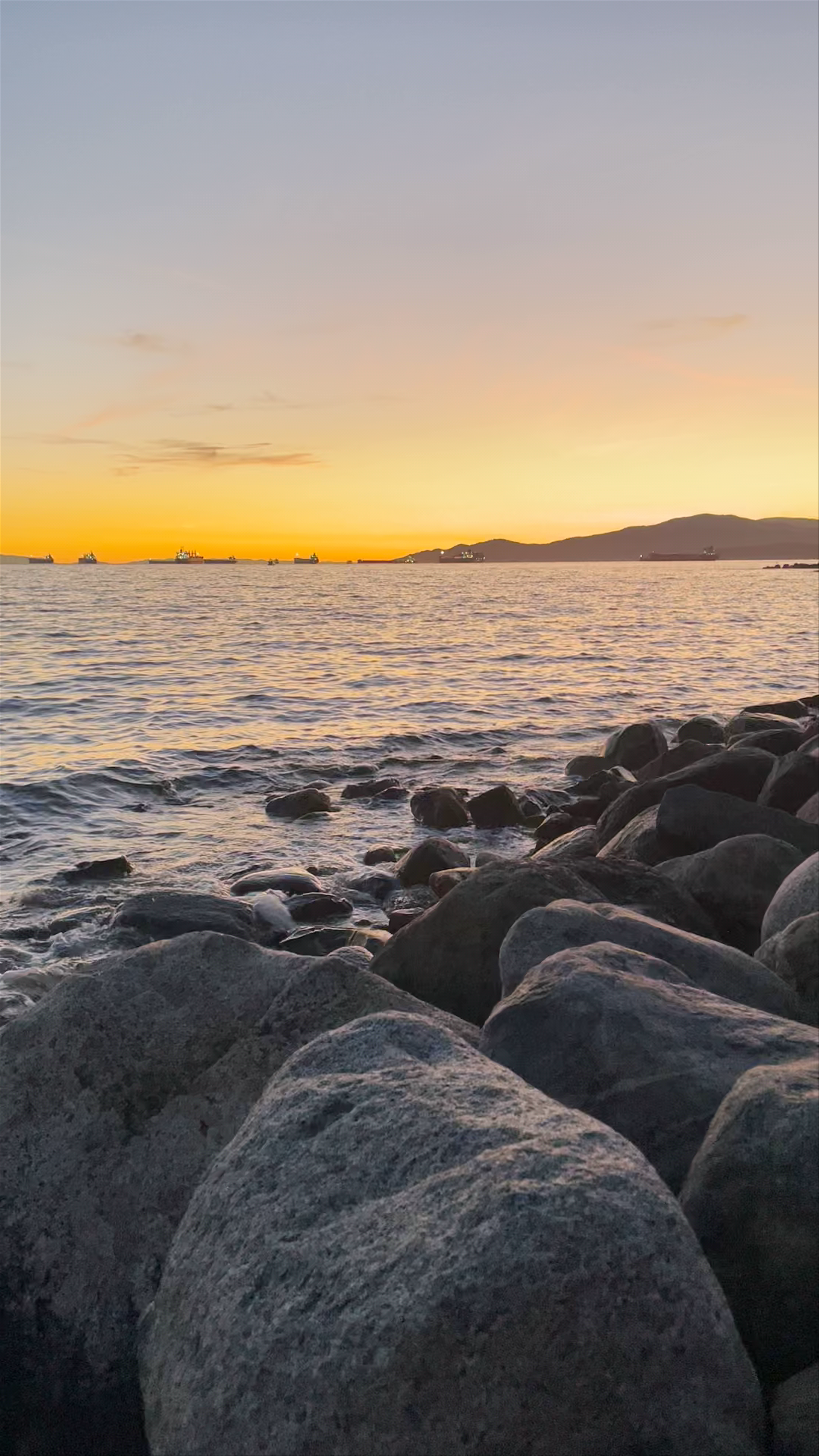 Sunset Serenity at English Bay Beach, Vancouver