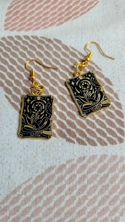 The Star Tarot Card Earrings