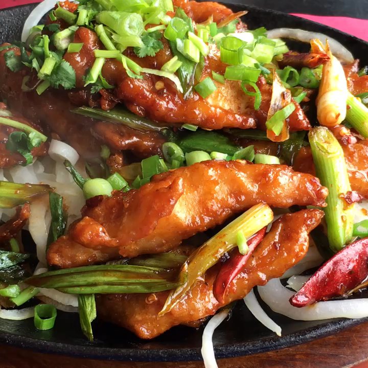 Sizzling Kitchen - Sizzling Dry Fish with extra scallions. - Italian Near Me - Lowell, Massachusetts