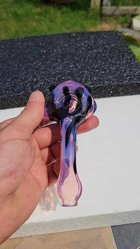 Preview pic of Large color drip spoon.  Karmaline and galaxy