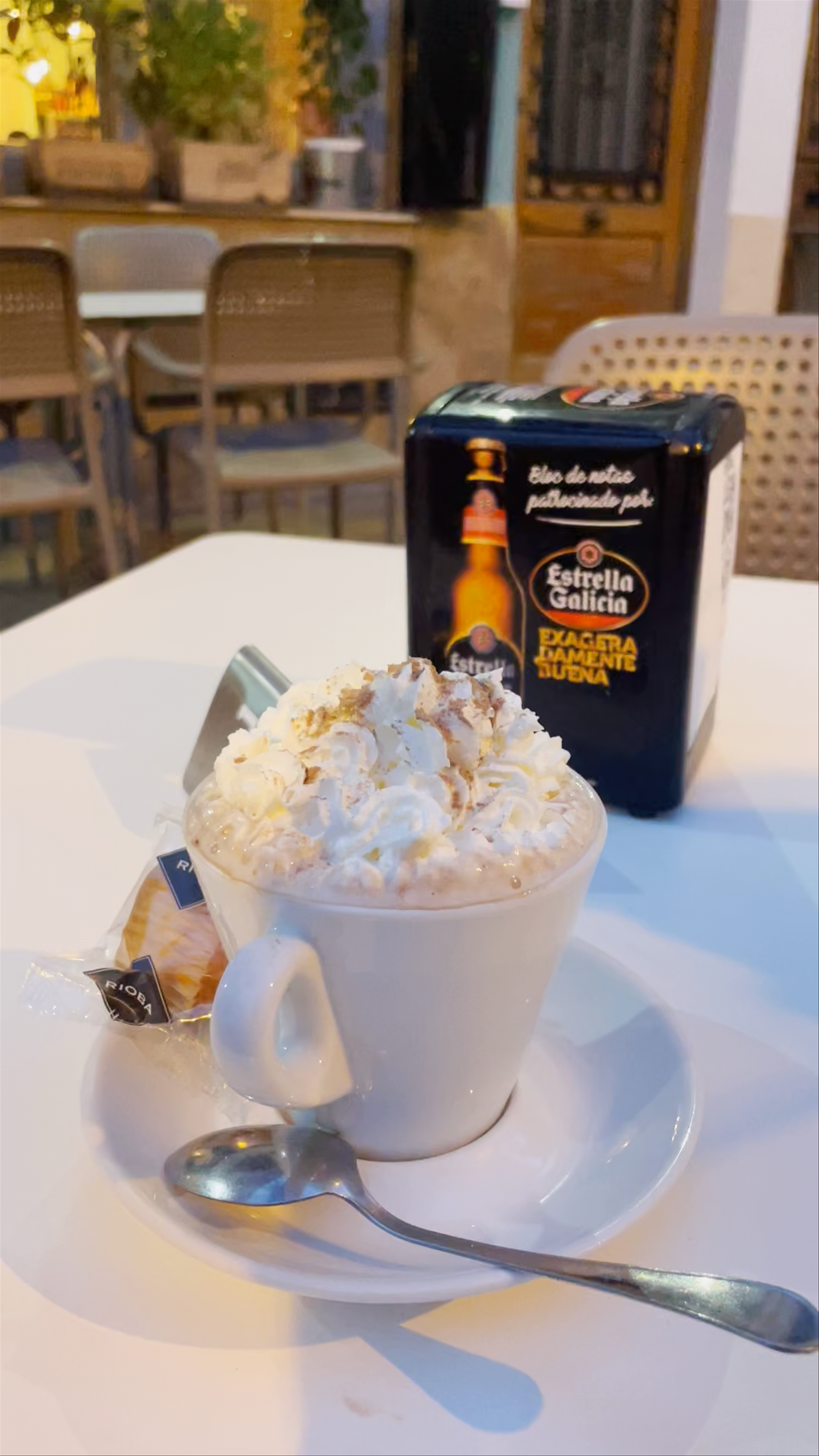Evening Coffee at Restaurante El Convent in Jávea, Spain