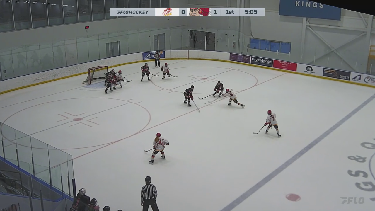 Abigail Thom's Tipped PP Goal - Calgary Fire Red U18 AAA Highlights