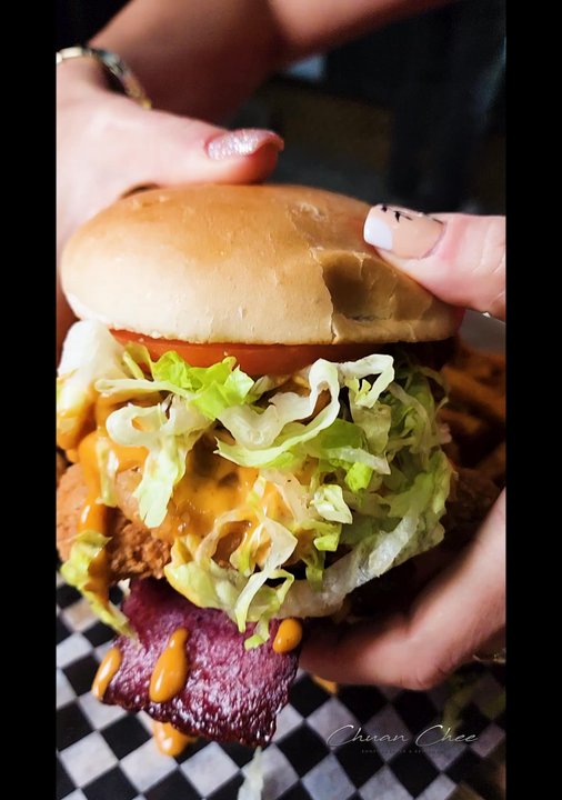 Happy Patty - Loaded Burger ($15.99) - Burgers Near Me - Toronto, Ontario