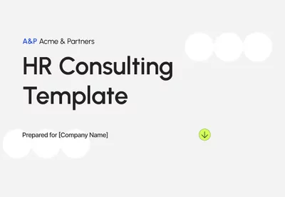 Preview of HR Consulting Proposal Template