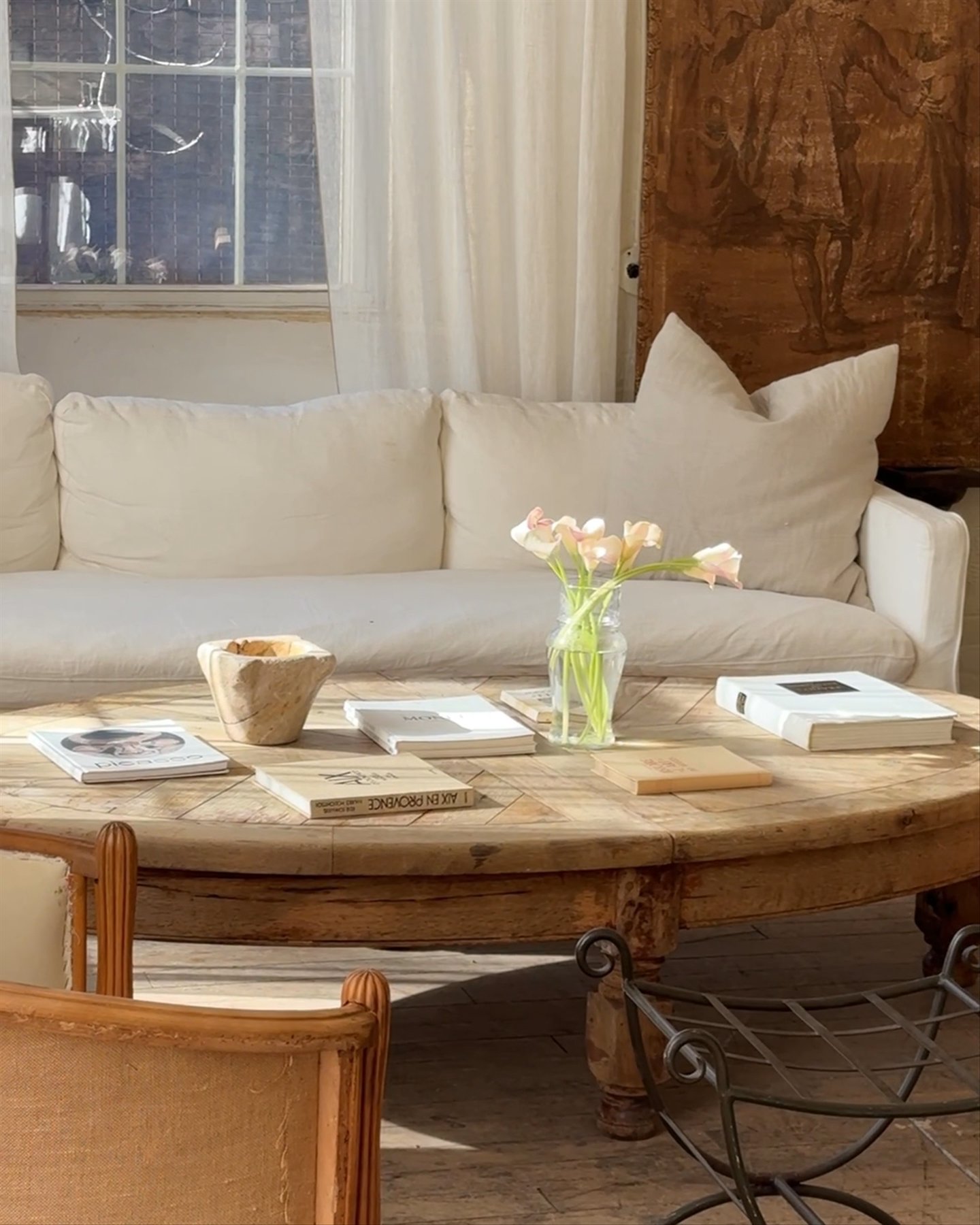 Oval Oak Coffee Table