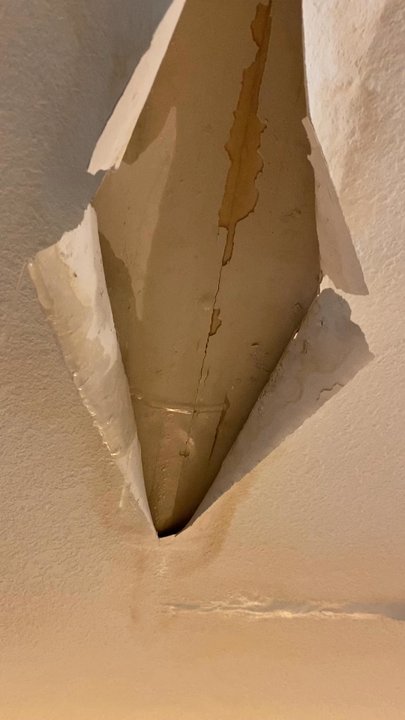 Riley-Sons Roofing & Construction - This is how bad it leaked after my new roof, it did not leak at all before. They do not stand behind their work. - Roofing Near Me - Marble Falls, Texas