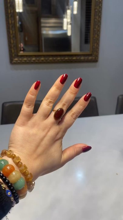 Capitol Nails - manicure with builder gel done by Agnes - Nail Salons Near Me - Portland, Oregon