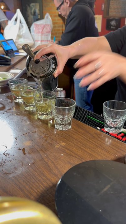 La Fiesta Restaurant - Green tea shots - Mexican Near Me - Denver, Colorado