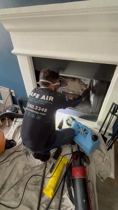 SafeAir Duct & Chimney - Cleaning fireplace - Air Duct Cleaning Near Me - Dallas, Texas