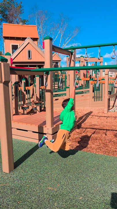 PlayTown Suwanee - Beginner to advanced monkey bars here - Playgrounds Near Me - Suwanee, Georgia