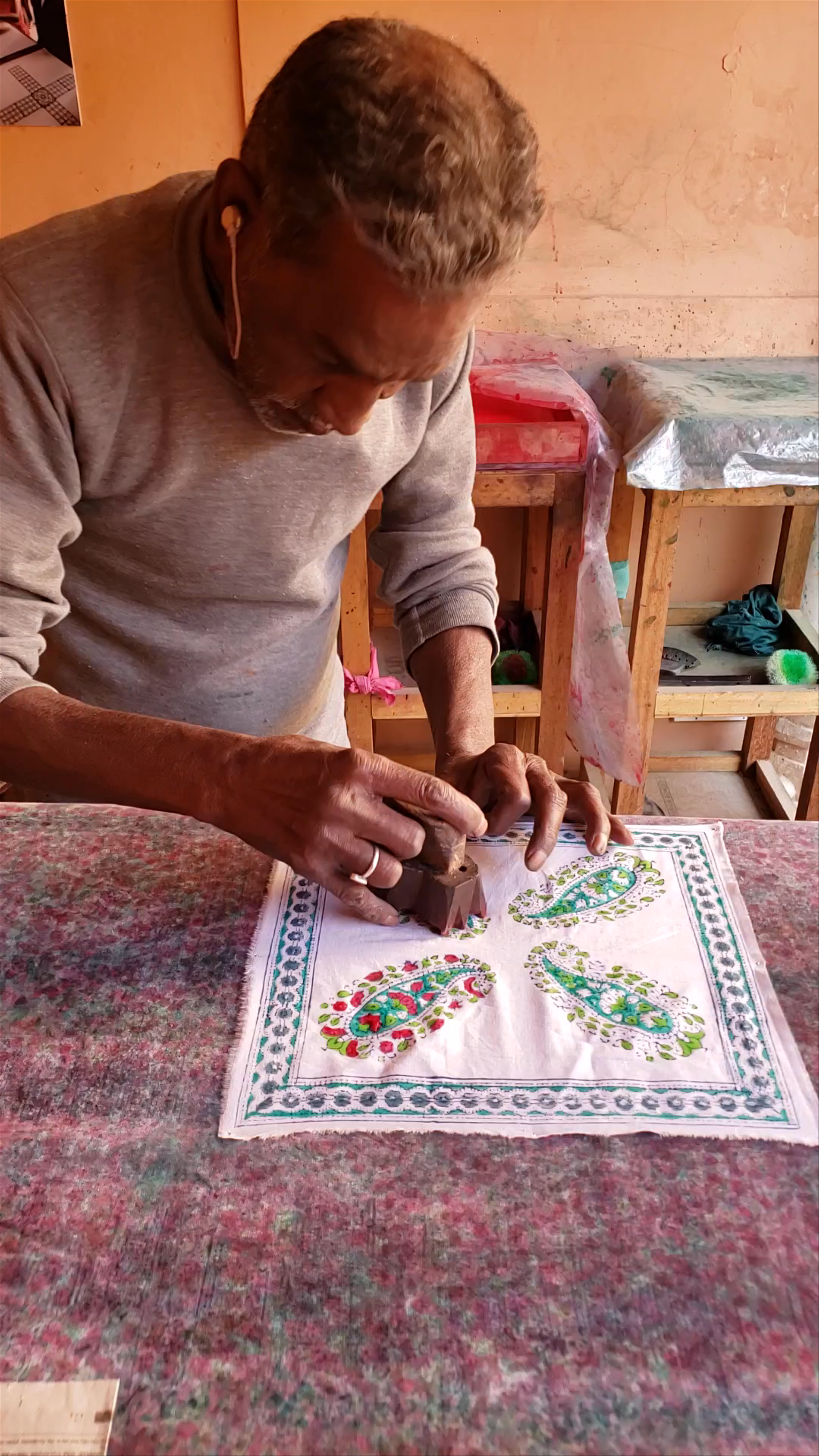 Traditional Block Printing at Anokhi Museum, Jaipur