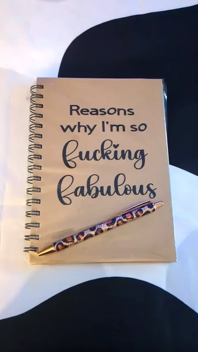 A5 Kraft Hard Back notebook and pen obraz 1