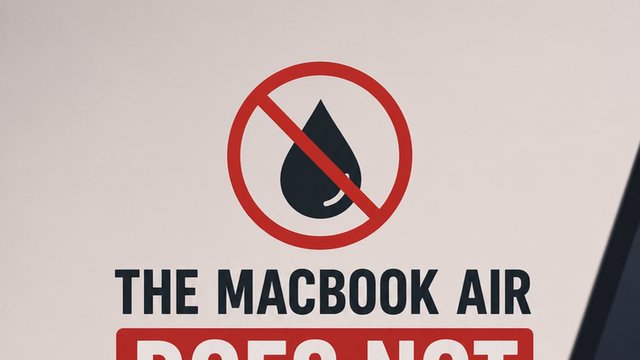 Did you know? The MacBook Air keyboard is NOT spill-proof. 💧⌨️