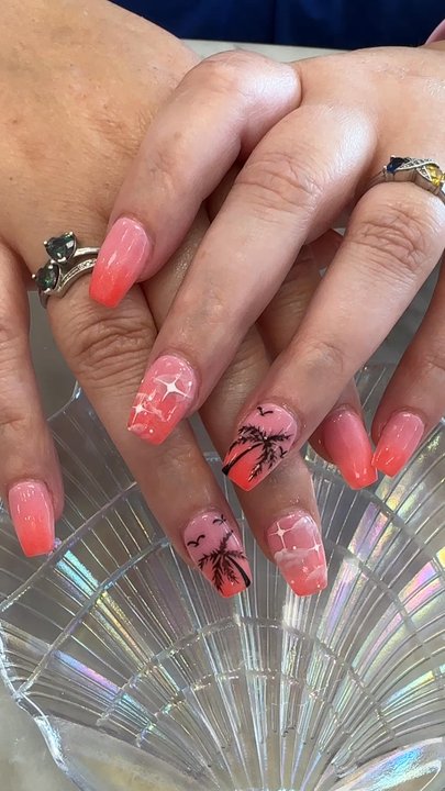 Venus Nails & Spa - Summer vibe nails - Nail Salons Near Me - Fall River, Massachusetts