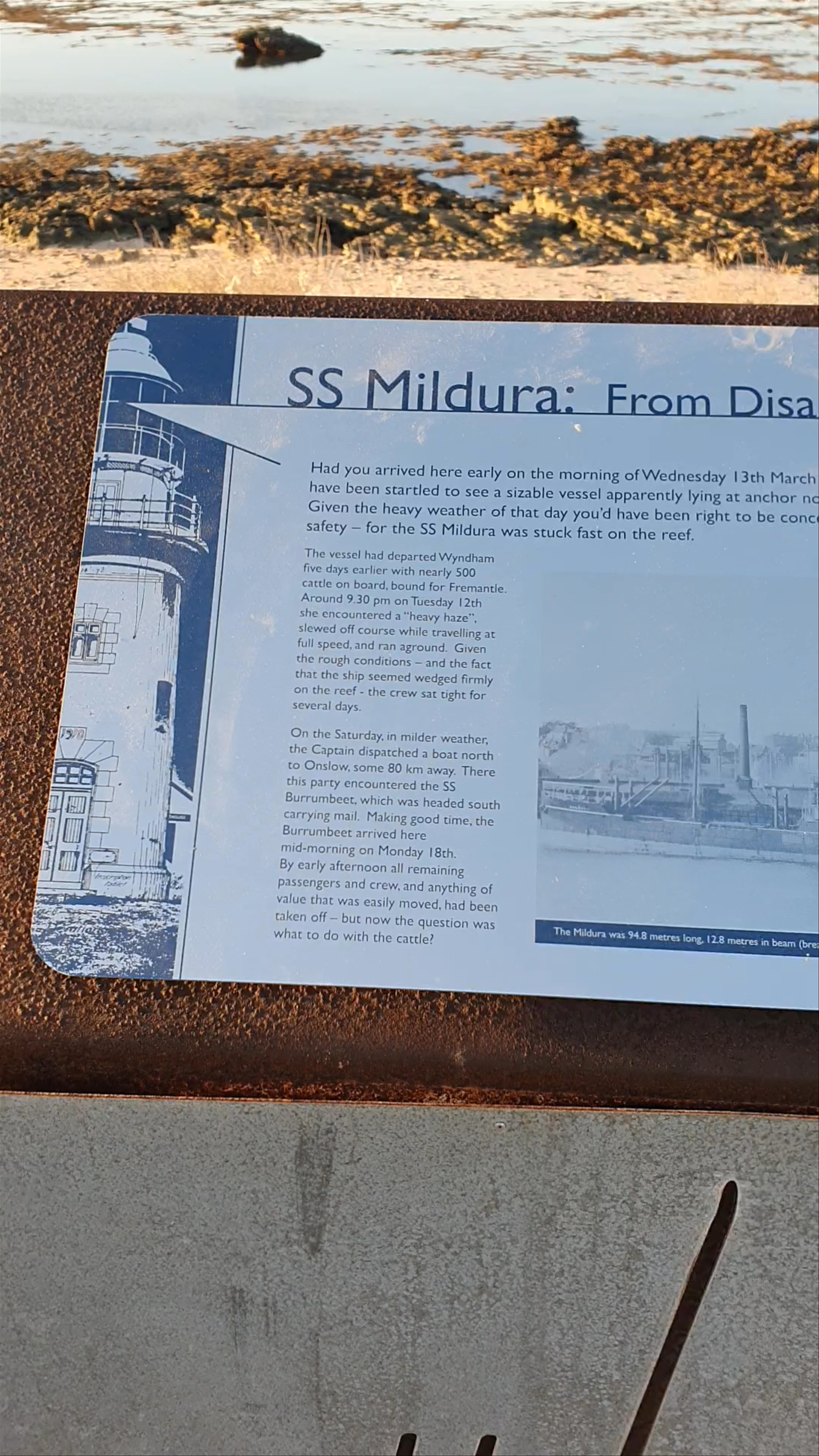 Mildura Wreck: A Historic Ocean Tale in Exmouth, Western Australia