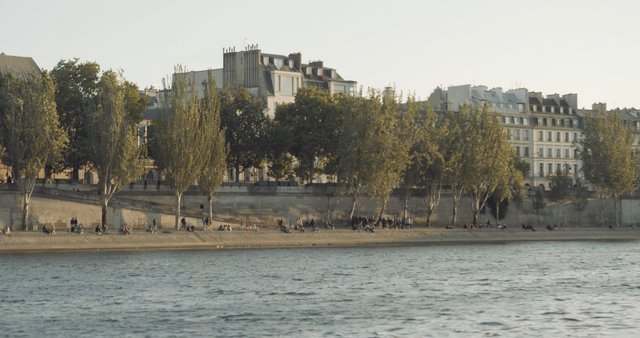 People hanging out near Quai de la Seine 