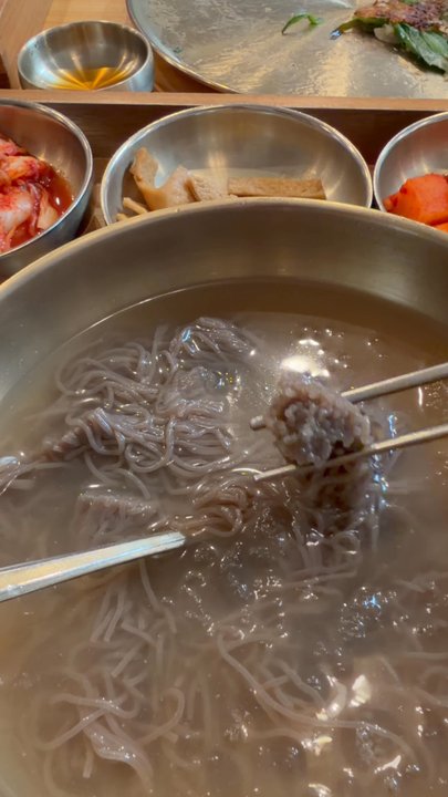 Han Sang - Cold buckwheat noodles sticking together :( - Korean Near Me - Millbrae, California