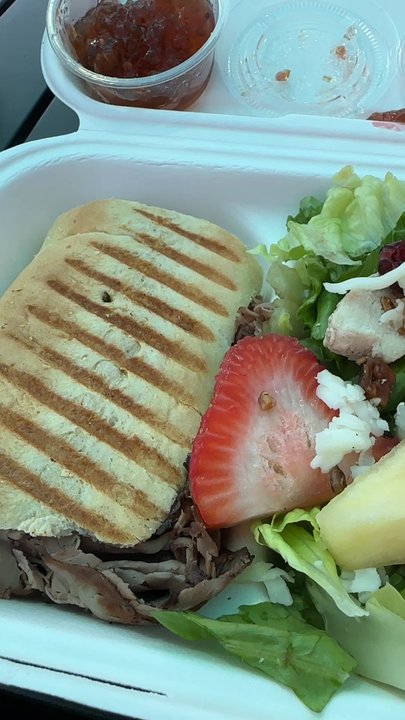 Ruca's - French dip and harvest salad and view of the place. - Breakfast & Brunch Near Me - Garden City, Utah