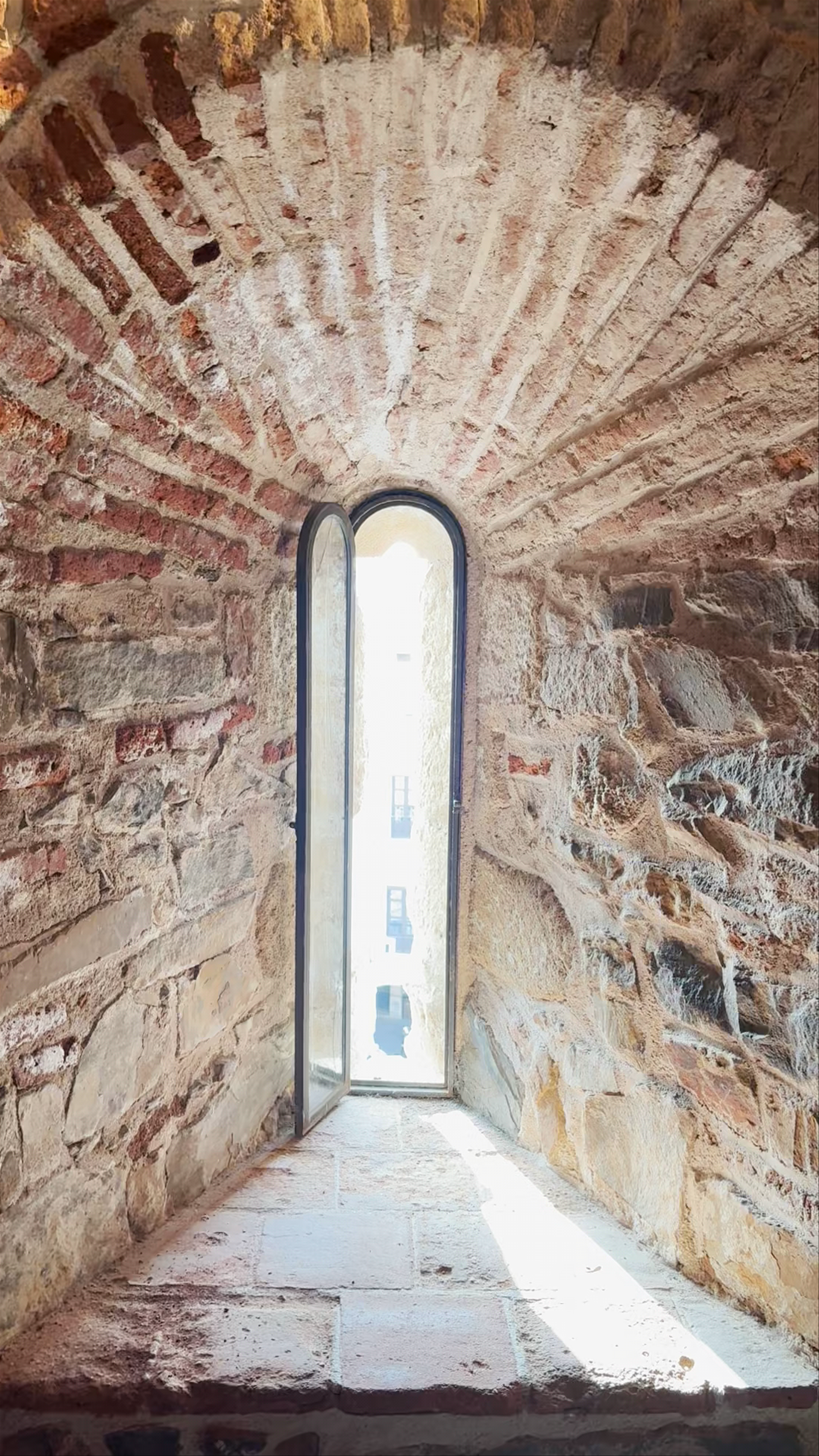Historic Light at Torre de Bujaco in Cáceres Plaza Mayor