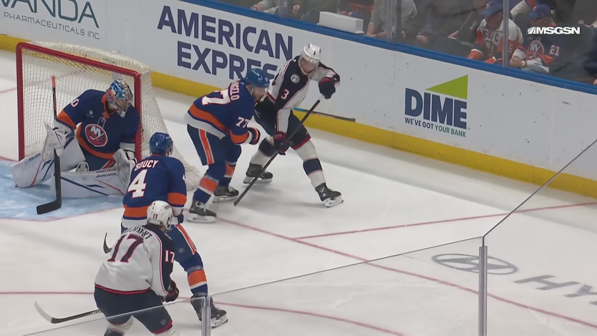Sorokin's league-leading seventh shutout bounces back from Montreal nightmare · Mar 22, 2026