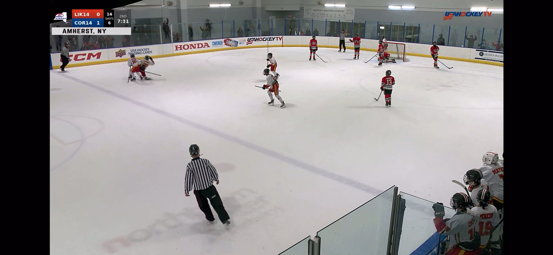 Brady Daigle's Hat Trick Highlights with Cortland Flames 14U A