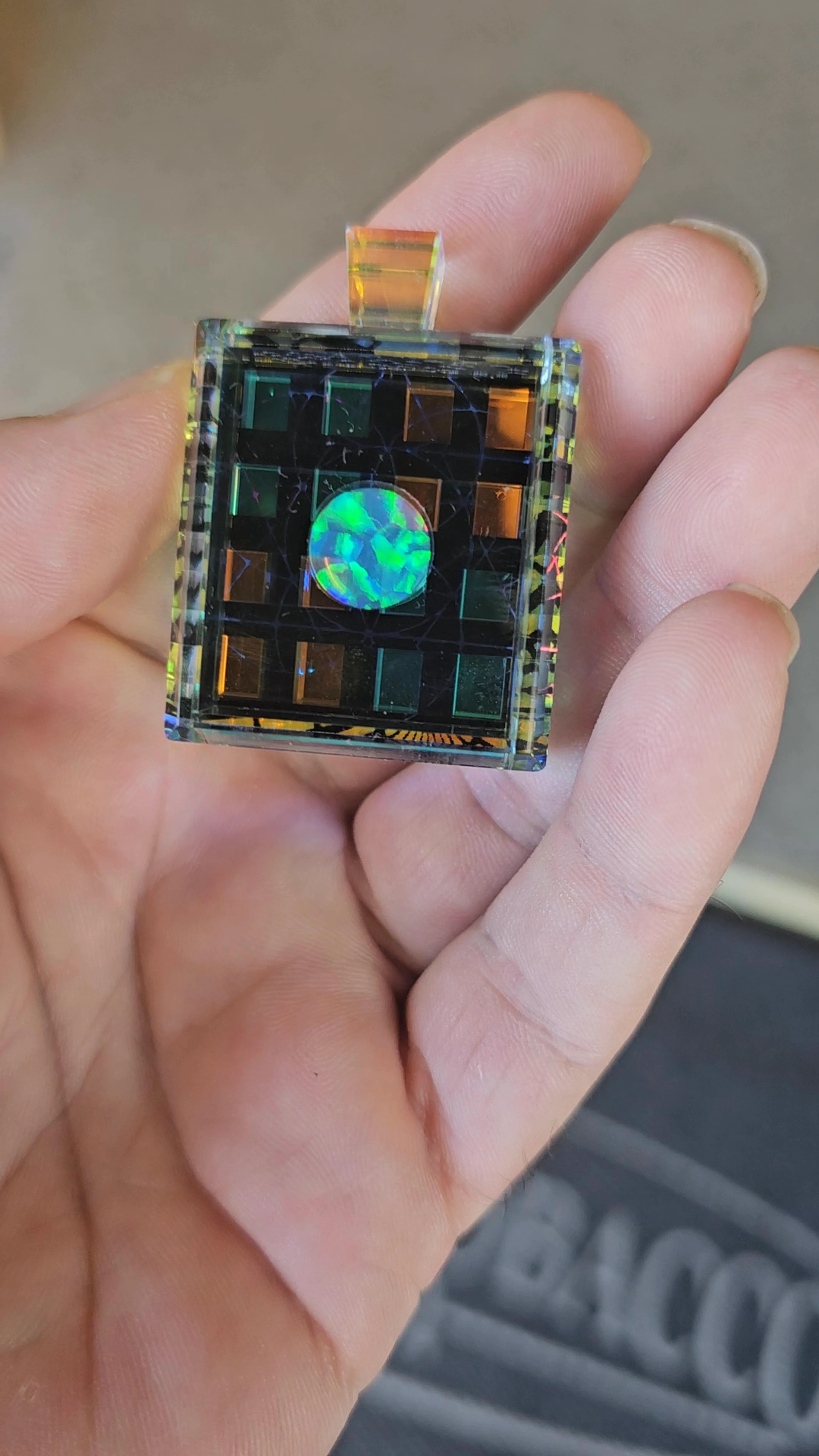 Preview pic of Stacked Opal Pendant