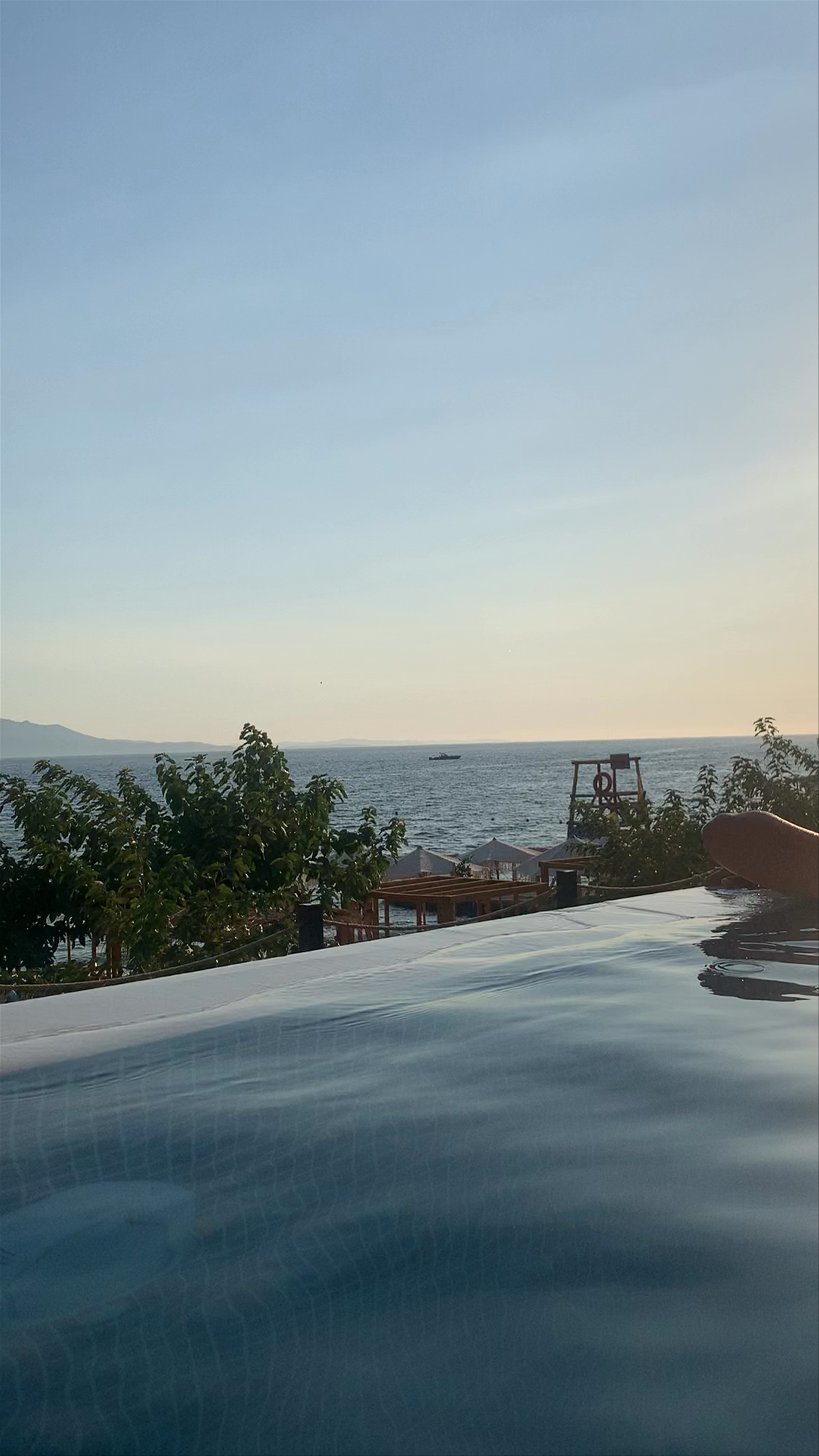 San Angelo Luxury Resort - Adults Only, Saranda Albania: Sunset Poolside Serenity with Adriatic Views