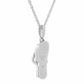 Flip Flop Pendant in sterling silver