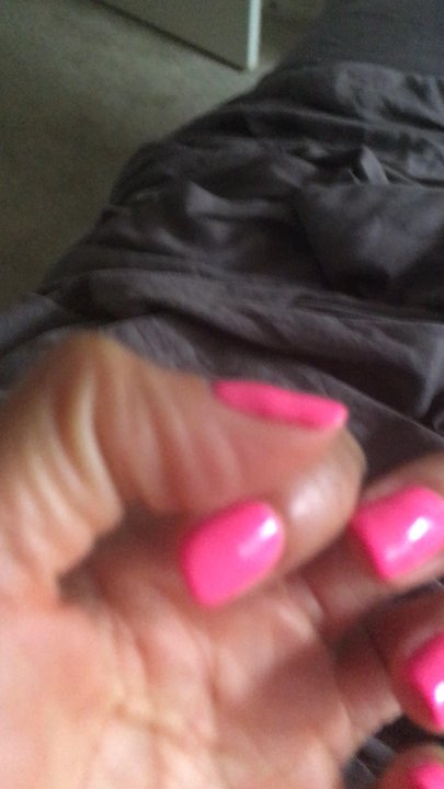 SanTan Nails & Spa - Hopefully you can see how much she drilled my nail down....never again - Nail Salons Near Me - Gilbert, Arizona