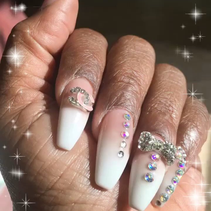 Upscale Nails - Ombre Blings Nails done my Nikki. She is the best!!!! - Nail Salons Near Me - Charlotte, North Carolina