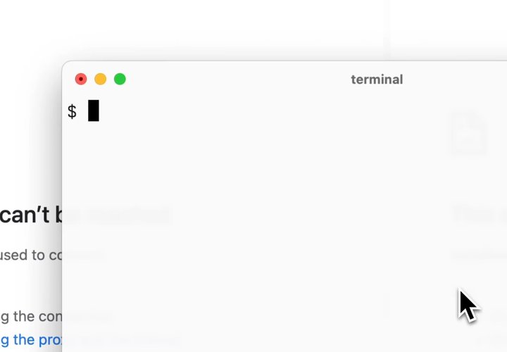Dev server running locally