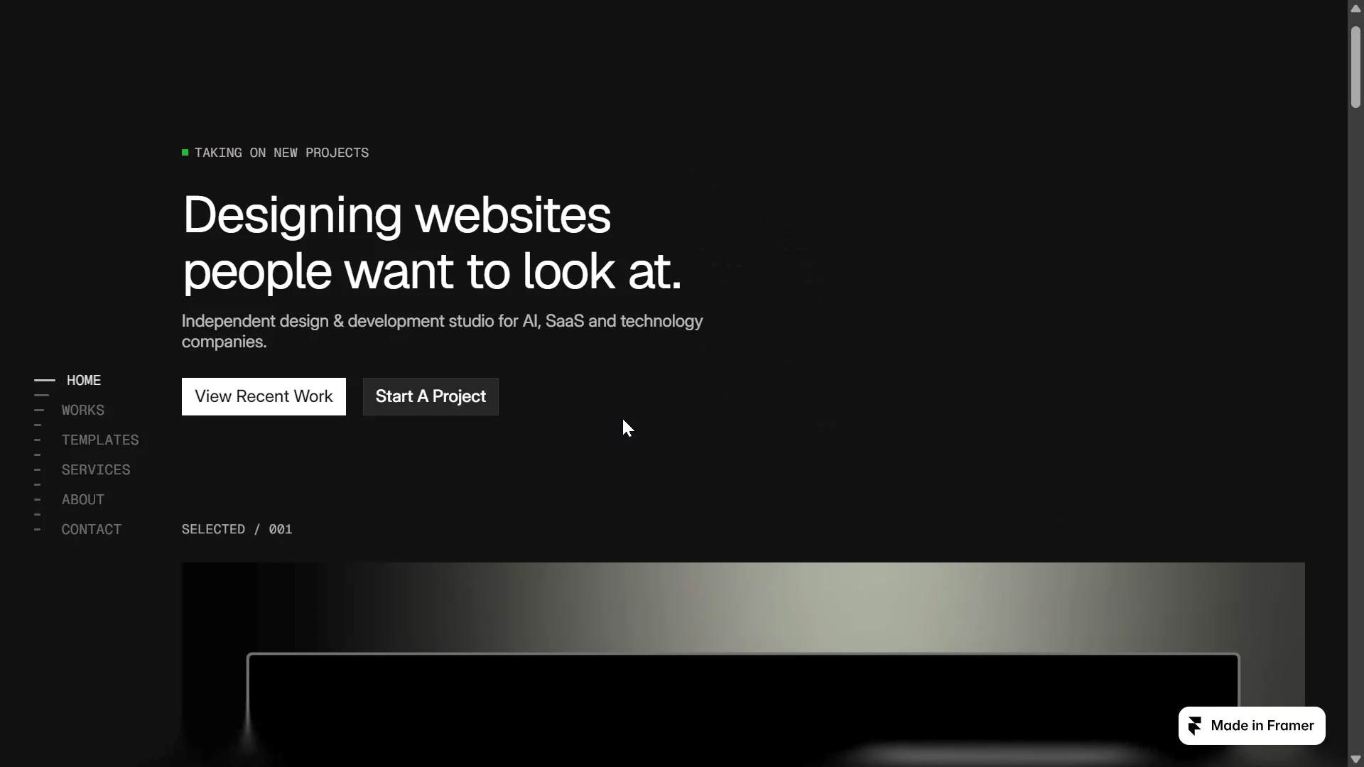 A first look at my new portfolio.