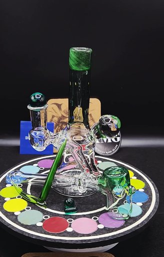 Preview pic of Beastworks Dab rig+hammer+Marvin's glass 5pc