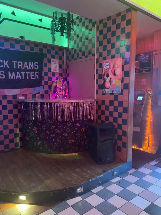All Night Skate - Interior - arcade, DJ booth, dance floor - Bars Near Me - Brooklyn, New York