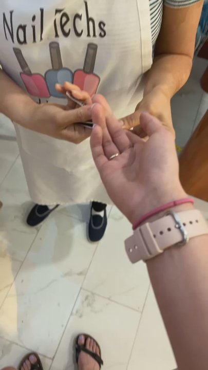 Nails Only - This is the wife clipping my nails as this was the only way she could refund my money. INSANE. - Nail Salons Near Me - Virginia Beach, Virginia