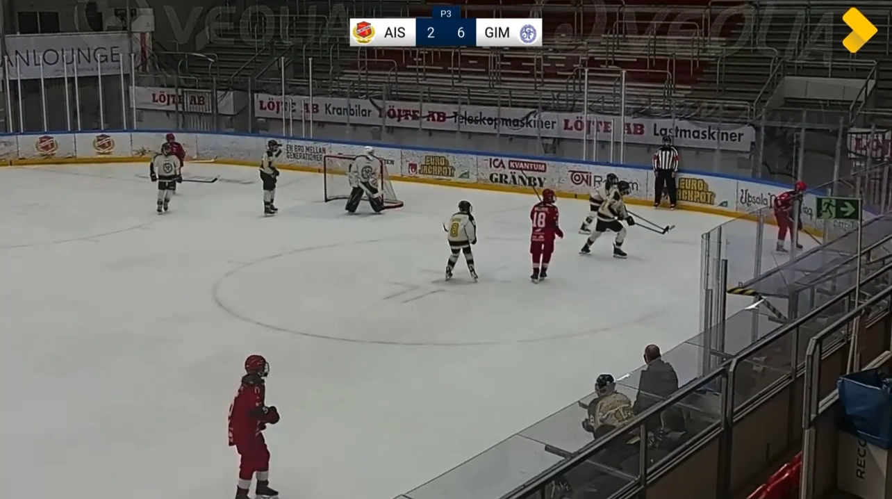 Alex Klinga Myr's Blazing Blue Line Shot - Almtuna IS U16 Highlights