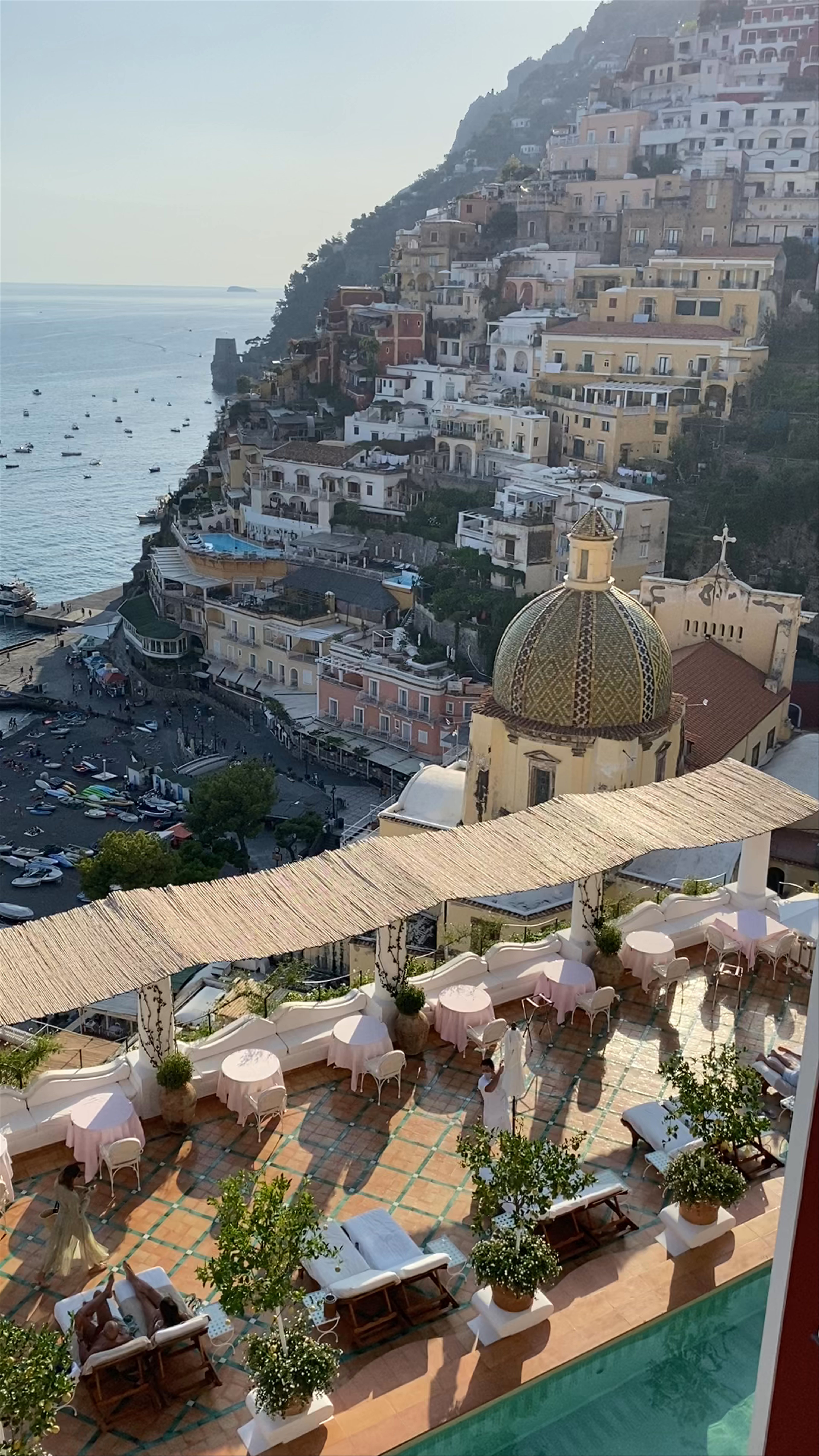 Sun-kissed Terrace Views & Cocktail Cheers at Le Sirenuse, Positano