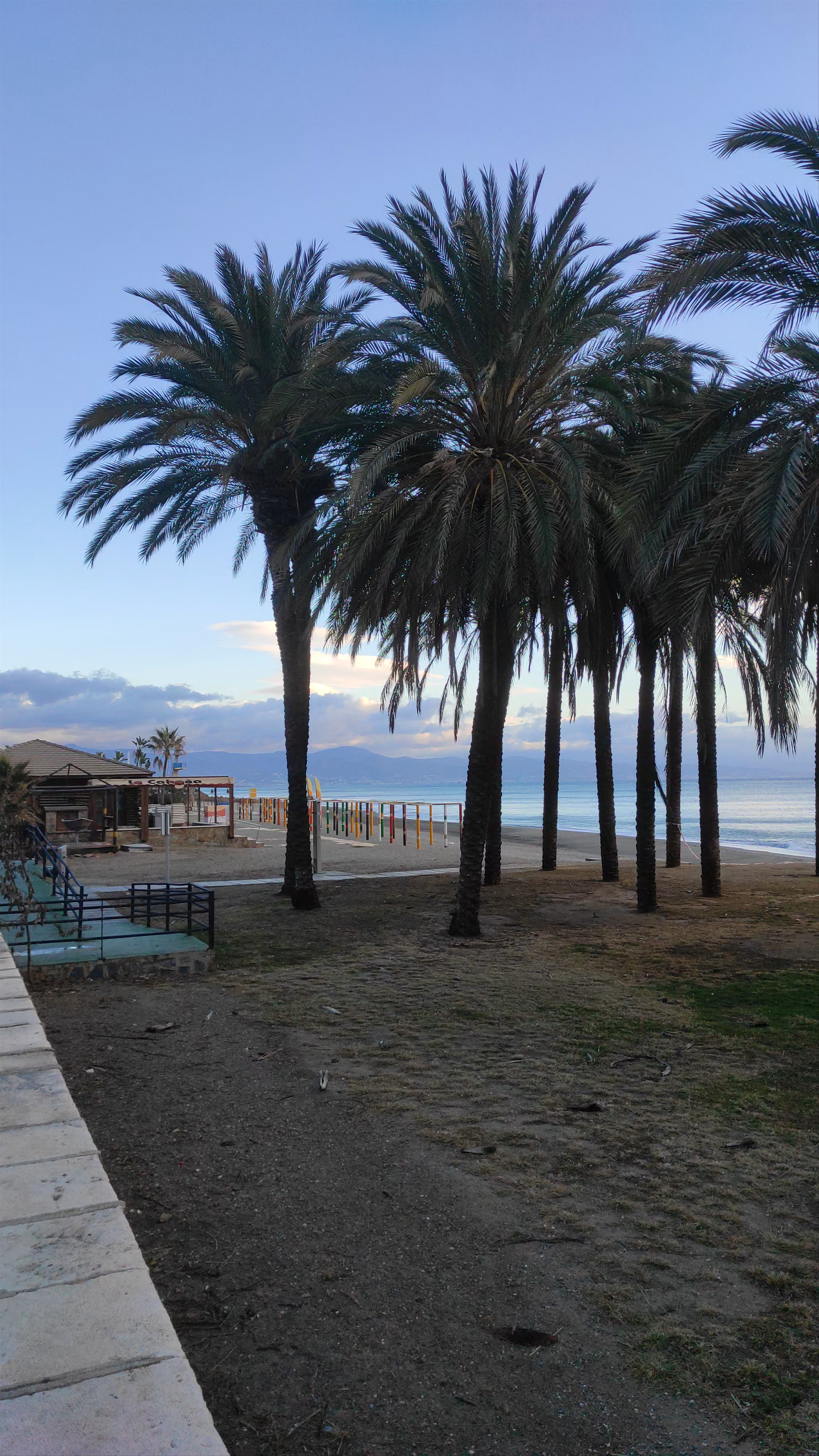 Tranquil Winter Beach Walk in Torremolinos, Spain