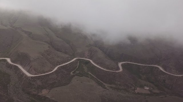 Misty mountains in Salta, Argentina