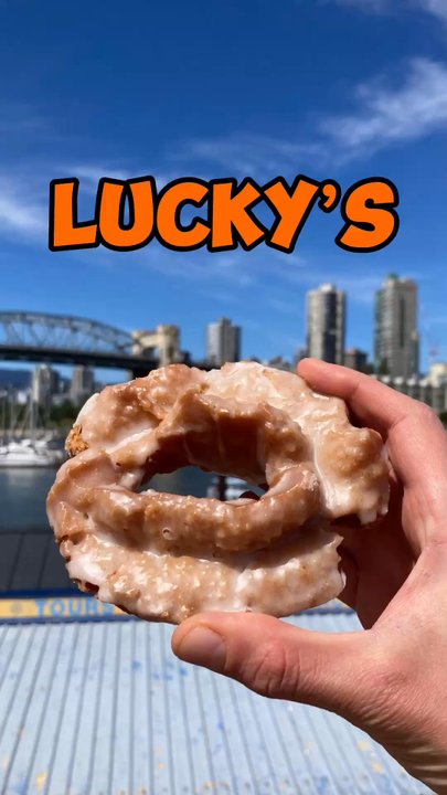 Lucky's Doughnuts - Vanilla Glazed Old Fashioned Review - Donuts Near Me - Vancouver, British Columbia