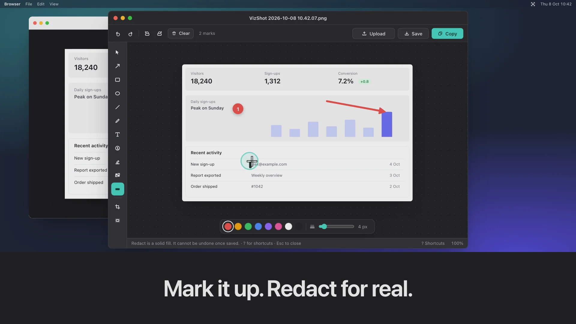 VizShot: Screenshot App for Mac and Windows image 1