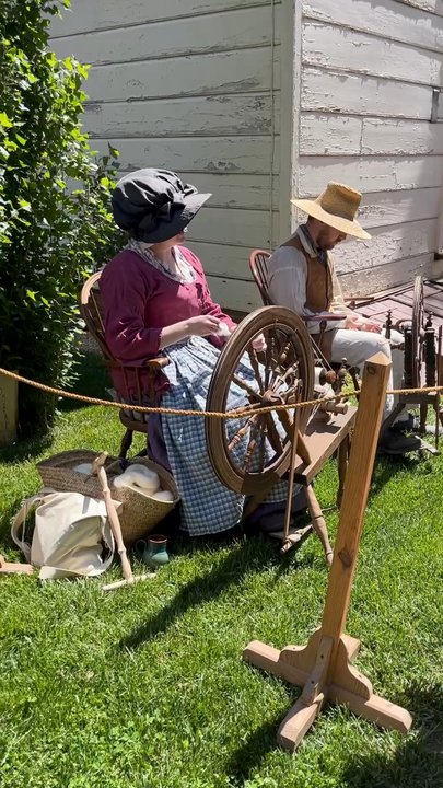 George Washington's Mount Vernon - Spinning Wheel Demonstration - Museums Near Me - Mount Vernon, Virginia